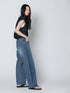 SIDE PLEATED DENIM PANTS / Y243-31045-3 /【 BLUE 】